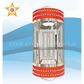 Outdoor Capsule Elevator Lift With Observation Glass Walls